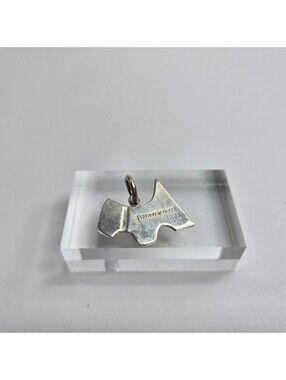 Tiffany & Co Sterling Silver Scottie Dog Charm 925 Scottish Terrier Pendant